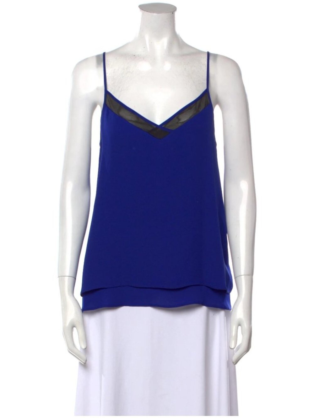 Rebecca Minkoff Navy Silk Top